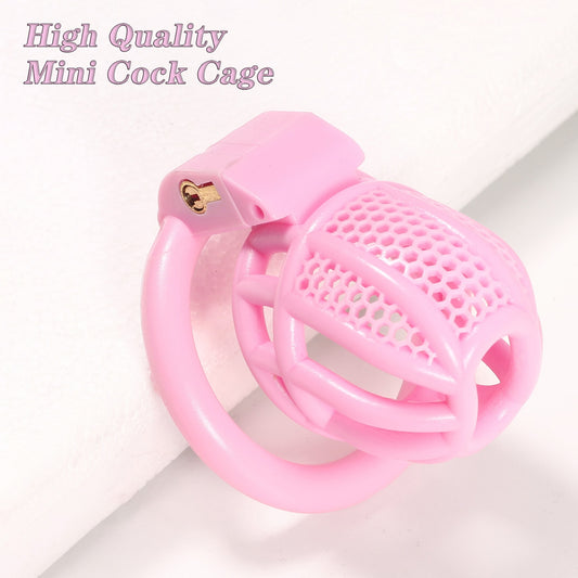 Pink Mini Male Chastity Device - CBT Slave Gay Sissy