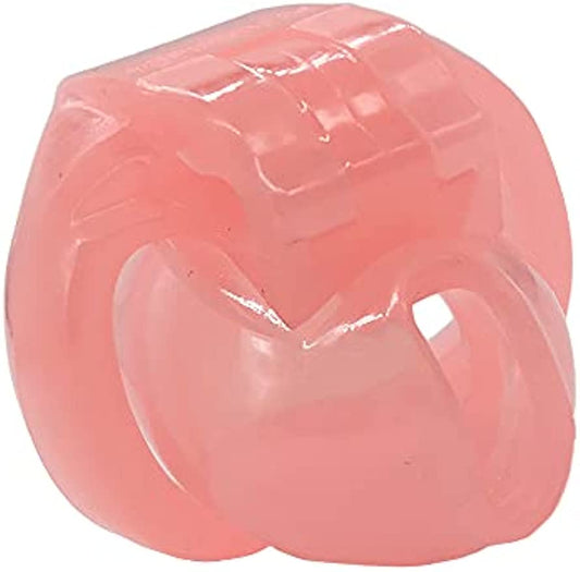 HT-V4 Male Chastity Device - Pink Nub Cage - 5 Rings