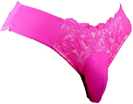 Men's Lace Sissy Pouch Briefs - Men's Lace Underwear