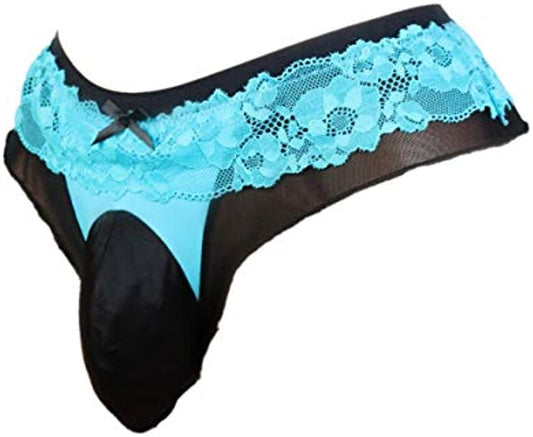 SISSY Lace Thong G-String Bikini Briefs - Sexy Men's Underwear