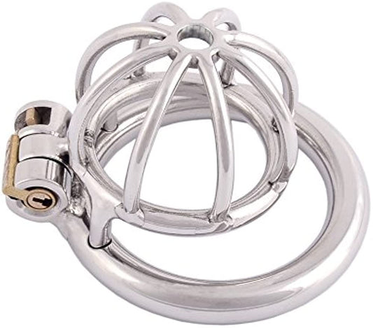 Small Metal Chastity Device - Stainless Steel - Cock Cage