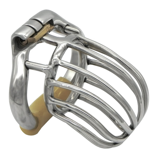 Ergonomic Stainless Steel Stealth Lock - Chastity Device