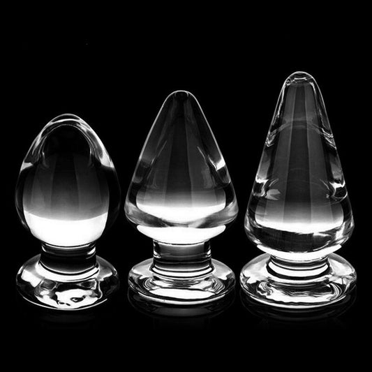 Large Crystal Butt Plug | Pyrex Glass Anal Dildo