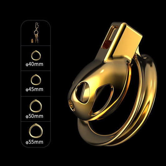 Metal Chastity Cage Sissy Short Penis Lock - Chastity Device Bundle