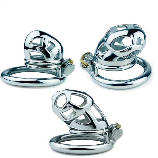 Metal Cobra Cock Cage - Round Arc Chastity Device
