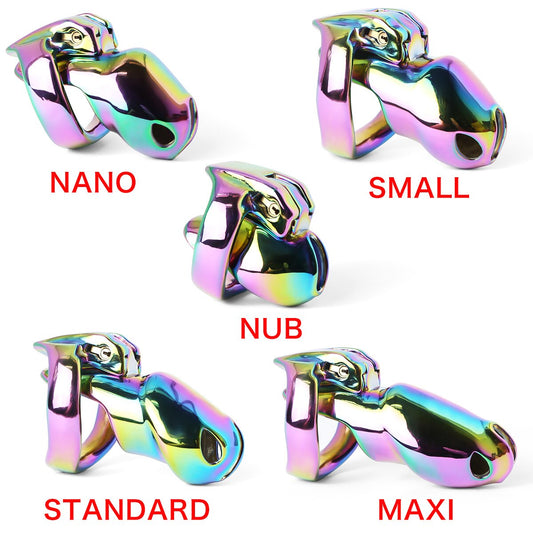 NEW Rainbow HT-V4 Chastity Device - Metal Cock Ring