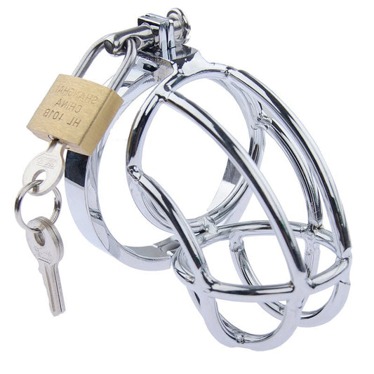 Stainless Steel Metal Cock Cage - Penis Bondage Sleeve Chastity Device